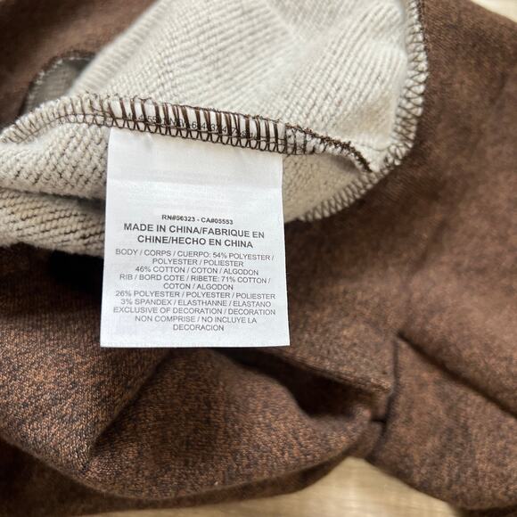 Nike Dri-Fit Dry Women's Long Sleeve Training Top Dark Obsidian/Heather Brown S - Picture 9 of 11